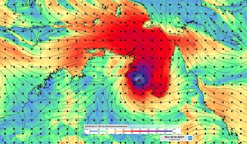Cyclone Megan battering NT coast